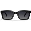 imageCARFIA Rectangle Polarized Sunglasses for Men  Beveled Retro Design UV400 Protection CA60271 Black Frame Gray Gradient Lenses