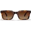 imageCARFIA Rectangle Polarized Sunglasses for Men  Beveled Retro Design UV400 Protection CA602722 Tortoise Frame Brown Gradient Lenses