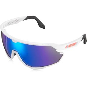 imageCARFIA Polarized Cycling Sunglasses for Men  3 Interchangeable Lenses UV400ShockproofHD Vision CA5390C07  Grey Polarized Lens  Blue Mirror  Clear Lens