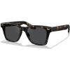 imageCARFIA Thick Square Polarized Sunglasses Men Retro 90s Style Vintage UV400 Protection Sun GlassB2brown Frame Grey Lens