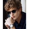 image:imageCARFIA Retro Round Polarized Sunglasses For Men Acetate SemiRimless Frames Driving Sun Glasses UV 400 Protection6 Tortoise Frame Blue Lens