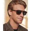 image:imageCARFIA Polarized Sunglasses for Men UV400 Protection  Pilot Design Acetate Sun Glasses for Driving Fishing Outdoor CA53553 Brown Tortoise Frame Gray Lens