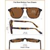 image:imageCARFIA Polarized Sunglasses for Men UV400 Protection  Pilot Design Acetate Sun Glasses for Driving Fishing Outdoor CA53559 Tortoise Frame Brown Lens