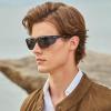 image:imageCARFIA Retro Sport Casual Polarized Sunglasses For Men With Removable Side Shield UV 400 Protection CA09211 Tortoise Frame Gray Lens