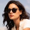 image:imageCARFIA Polarized Sunglasses for Women Acetate Frame SmallMedium Size UV400 Protection  Anti Glare CA52881 Tortoise Frame Grey Lens