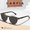 image:imageCARFIA Polarized Sunglasses for Women Acetate Frame SmallMedium Size UV400 Protection  Anti Glare CA52881 Tortoise Frame Grey Lens