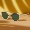 image:imageCARFIA Polarized Sunglasses for Women Acetate Frame SmallMedium Size UV400 Protection  Anti Glare CA52884 Grey Green Lens