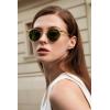 image:imageCARFIA Polarized Sunglasses for Women Acetate Frame SmallMedium Size UV400 Protection  Anti Glare CA52884 Grey Green Lens