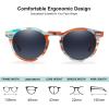 image:imageCARFIA Polarized Sunglasses for Women Acetate Frame SmallMedium Size UV400 Protection  Anti Glare CA52887 Grey Gradient Lens