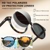 image:imageCARFIA Polarized Sunglasses for Women Acetate Frame SmallMedium Size UV400 Protection  Anti Glare CA52887 Tortoise Frame Grey Lens