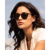 image:imageCARFIA Polarized Sunglasses for Women Acetate Frame SmallMedium Size UV400 Protection  Anti Glare CA52888 Tortoise Frame Grey Lens