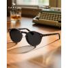 image:imageCARFIA Polarized Sunglasses for Women Acetate Frame SmallMedium Size UV400 Protection  Anti Glare CA52888 Tortoise Frame Grey Lens
