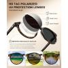 image:imageCARFIA Polarized Sunglasses for Women Acetate Frame SmallMedium Size UV400 Protection  Anti Glare CA52888 Tortoise Frame Grey Lens