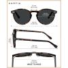 image:imageCARFIA Polarized Sunglasses for Women Acetate Frame SmallMedium Size UV400 Protection  Anti Glare CA52888 Tortoise Frame Grey Lens
