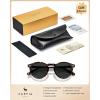 image:imageCARFIA Polarized Sunglasses for Women Acetate Frame SmallMedium Size UV400 Protection  Anti Glare CA52888 Tortoise Frame Grey Lens