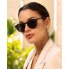 image:imageCARFIA Polarized Sunglasses for Women Acetate Frame SmallMedium Size UV400 Protection  Anti Glare CA52888 Tortoise Frame Grey Lens