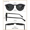 image:imageCARFIA Polarized Sunglasses for Women Acetate Frame SmallMedium Size UV400 Protection  Anti Glare CA52889 Black Frame Grey Lens