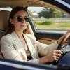 image:imageCARFIA Polarized Sunglasses for Women Acetate Frame SmallMedium Size UV400 Protection  Anti Glare CA52889 Light Coffee Frame Green Lens