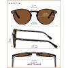 image:imageCARFIA Polarized Sunglasses for Women Acetate Frame SmallMedium Size UV400 Protection  Anti Glare CA52889 Tortoise Frame Brown Lens