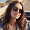 image:imageCARFIA Retro Polarized Sunglasses Womens UV400 Protection Unique Double Metal Bridge Premium Square Acetate ShadesA3 Tortoisesshell Frame Grey Lens