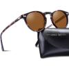 image:imageCARFIA Polarized Sunglasses for Women Acetate Frame SmallMedium Size UV400 Protection  Anti Glare CA52882 Tortoise Frame Brown Lens