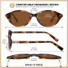 image:imageCARFIA Acetate Oval Womens Polarized Sunglasses UV Protection Trendy Designer Retro Handmade Shades Fit Most Face Shapes2 Havana Tortoise Frame Brown Lens