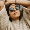 image:imageCARFIA Round Acetate Small Face Polarized Sunglasses for Women Fashion Retro Metal Bridge Shades CA501511 Gray Lens