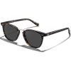 image:imageCARFIA Round Acetate Small Face Polarized Sunglasses for Women Fashion Retro Metal Bridge Shades CA501511 Gray Lens