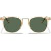 image:imageCARFIA Round Acetate Small Face Polarized Sunglasses for Women Fashion Retro Metal Bridge Shades CA501522 Transparent Tea Frame Green Lens