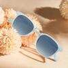 image:imageCARFIA Round Acetate Small Face Polarized Sunglasses for Women Fashion Retro Metal Bridge Shades CA501552 Blue Hetian Jade Frame Blue Gradient Lens