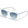 image:imageCARFIA Round Acetate Small Face Polarized Sunglasses for Women Fashion Retro Metal Bridge Shades CA501552 Blue Hetian Jade Frame Blue Gradient Lens