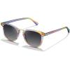 image:imageCARFIA Round Acetate Small Face Polarized Sunglasses for Women Fashion Retro Metal Bridge Shades CA501561 Rainbow Frame Gray Gradient Lens