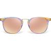image:imageCARFIA Round Acetate Small Face Polarized Sunglasses for Women Fashion Retro Metal Bridge Shades CA501561 Rainbow Frame Pink Mirror