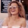image:imageCARFIA Round Acetate Small Face Polarized Sunglasses for Women Fashion Retro Metal Bridge Shades CA501561 Rainbow Frame Pink Mirror
