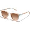 image:imageCARFIA Round Acetate Small Face Polarized Sunglasses for Women Fashion Retro Metal Bridge Shades CA50157 Orange Blue Frame Brown Gradient Lens