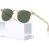 2-2. Transparent Tea Frame Green Lens