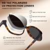 image:imageCARFIA Designer Acetate Womens Polarized Sunglasses Fit Most Face Shapes Trendy Shades UV Protection Hypoallergenic Handmade6 Havana Tortoise Frame Grey Lens