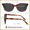 image:imageCARFIA Designer Acetate Womens Polarized Sunglasses Fit Most Face Shapes Trendy Shades UV Protection Hypoallergenic Handmade6 Havana Tortoise Frame Grey Lens