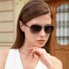 image:imageCARFIA Retro Trendy Pilot Sunglasses for Women Polarized UV Protection Lightweight Outdoor Driving Lady Sunnies Metal Frame11 Silver Frame Gradient Brown Lens