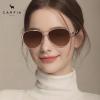 image:imageCARFIA Retro Trendy Pilot Sunglasses for Women Polarized UV Protection Lightweight Outdoor Driving Lady Sunnies Metal Frame91pink Tortoise Frame Brown Lens