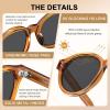 image:imageCARFIA Acetate Small Face Polarized Sunglasses for Women UV Protection Trendy Retro Designer Shades CA540322 Transparent Orange Frame Grey Lens