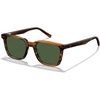 image:imageCARFIA Retro Acetate Polarized Sunglasses for Men UV Protection Square Classic Eyewear for Driving Outdoor2 Brown Striped Frame  Green Lens
