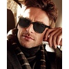 image:imageCARFIA Retro Acetate Polarized Sunglasses for Men UV Protection Square Classic Eyewear for Driving Outdoor3 Tortoise Frame  Grey Lens