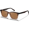 image:imageCARFIA Retro Acetate Polarized Sunglasses for Men UV Protection Square Classic Eyewear for Driving Outdoor4 Tortoise Frame  Brown Lenses