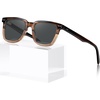 image:imageCARFIA Retro Acetate Polarized Sunglasses for Men UV Protection Square Classic Eyewear for Driving Outdoor5 Brown StripedTea Frame  Grey Lens