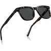 image:imageCARFIA Retro Acetate Polarized Sunglasses for Men UV Protection Square Classic Eyewear for Driving Outdoor3 Tortoise Frame  Grey Lens
