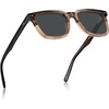 5. Brown Striped/Tea Frame + Grey Lens
