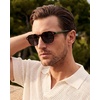 image:imageCARFIA Classic Cool Atetate Sunglasses for Men Polarized UV400 Protection Trendy Keyhole Square Sun Glasses Driving Shades1 Tortoise Frame Grey Lens
