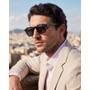 image:imageCARFIA Classic Cool Atetate Sunglasses for Men Polarized UV400 Protection Trendy Keyhole Square Sun Glasses Driving Shades1 Tortoise Frame Grey Lens