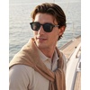 image:imageCARFIA Classic Cool Atetate Sunglasses for Men Polarized UV400 Protection Trendy Keyhole Square Sun Glasses Driving Shades3 Black Frame Grey Lens